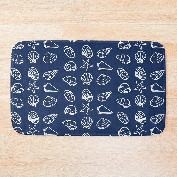 Item preview, seashells pattern white designed and sold by joabt.