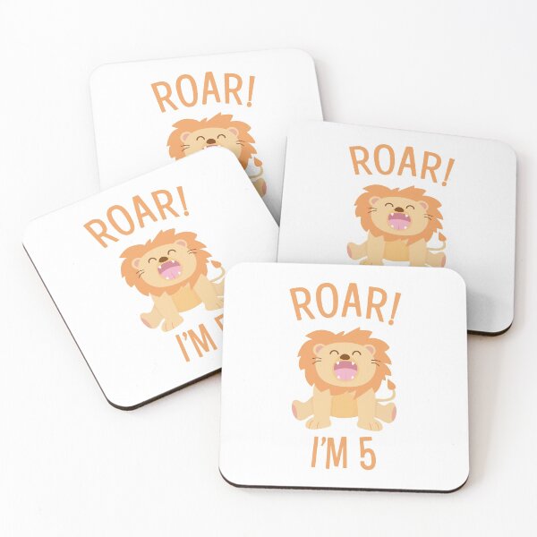 Item preview, Roar! Cute Lion - I'm 5 designed and sold by PaulSDesign.