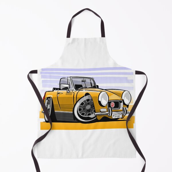 Item preview, MG Midget facelift mk3 caricature bronze yellow designed and sold by car2oonz.