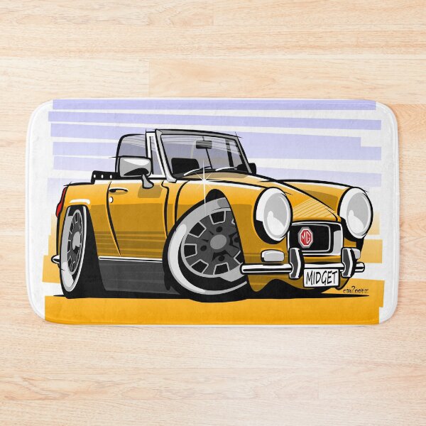 Item preview, MG Midget facelift mk3 caricature bronze yellow designed and sold by car2oonz.