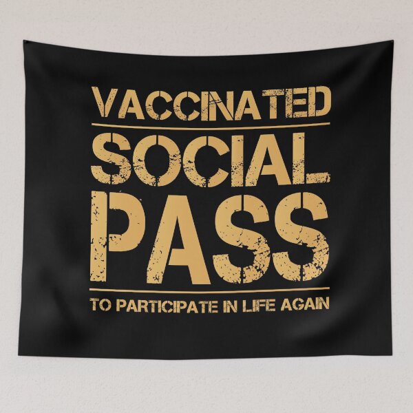 Item preview, Vaccinated - Social Pass to participate in life again - Vaccine, Vaccination Club Pub designed and sold by Dream-bubble.
