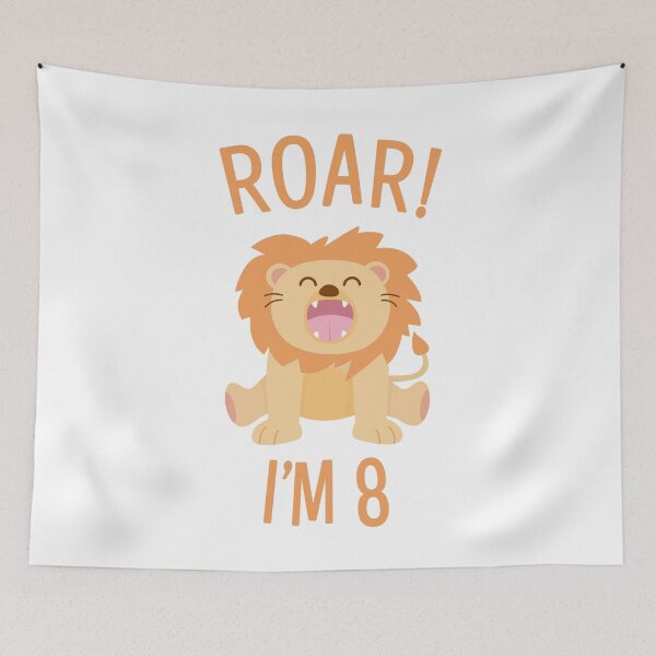 Item preview, Roar! Cute Lion - I'm 8 designed and sold by PaulSDesign.