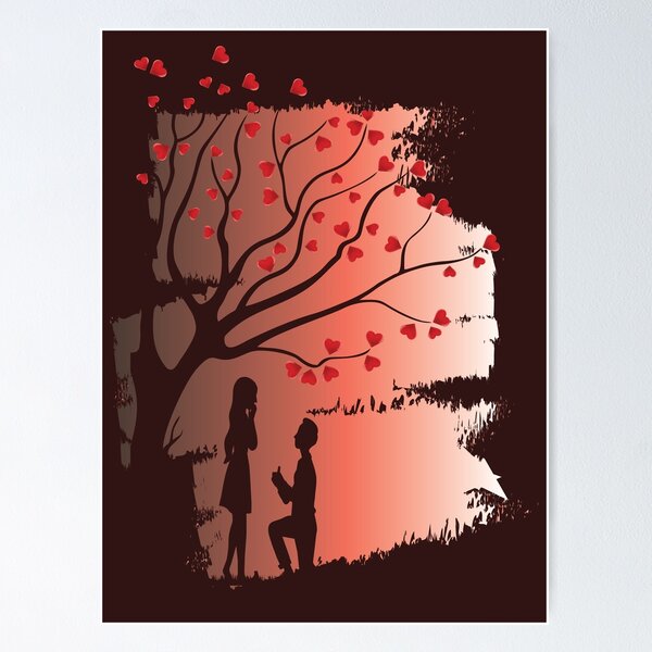 Vista previa del artículo con la obra «San Valentin», diseñado y vendido por olafekry.