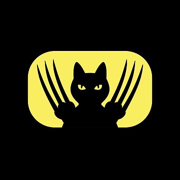 Artwork thumbnail, BLACK NINJA SAMURAI CAT WITH LONG SHARP CLAWS by Catinorbit