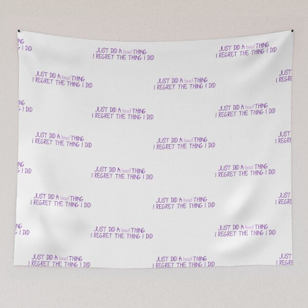 Item preview, Just Did a Bad Thing Purple designed and sold by Ginny 168.