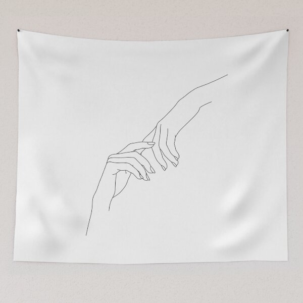 Item preview, Touching hands illustration - Wendy designed and sold by TheColourStudy.