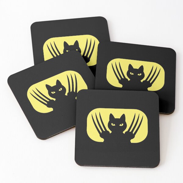 Item preview, BLACK NINJA SAMURAI CAT WITH LONG SHARP CLAWS designed and sold by Catinorbit.