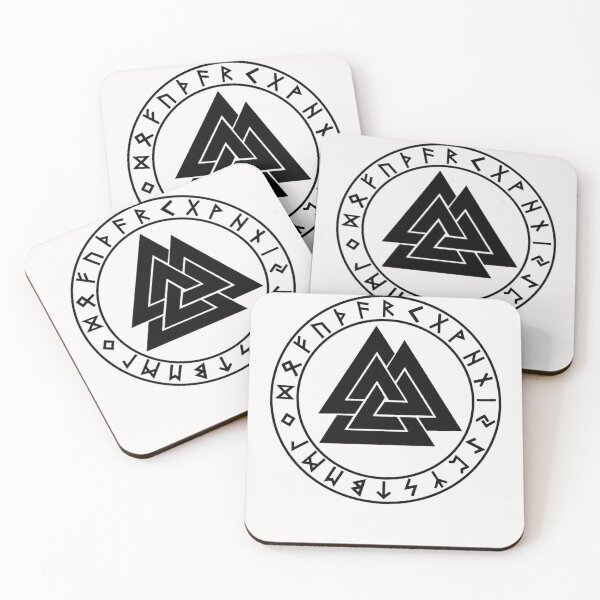 Item preview, Valknut and Rune Sticker designed and sold by Gralok.