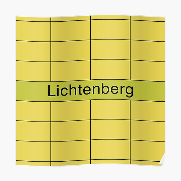 Lichtenberg Station Tiles (Berlin) Poster