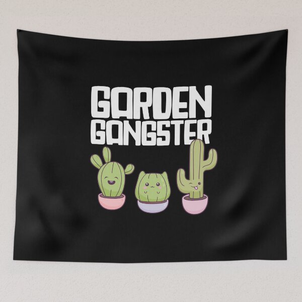 Item preview, Garden Gangster - Funny Gardening Cactus Gift designed and sold by biNutz.