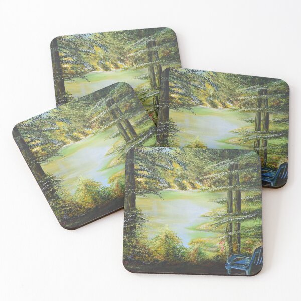 Top of the Path: Russian River, Sonoma, CA Coasters (Set of 4)