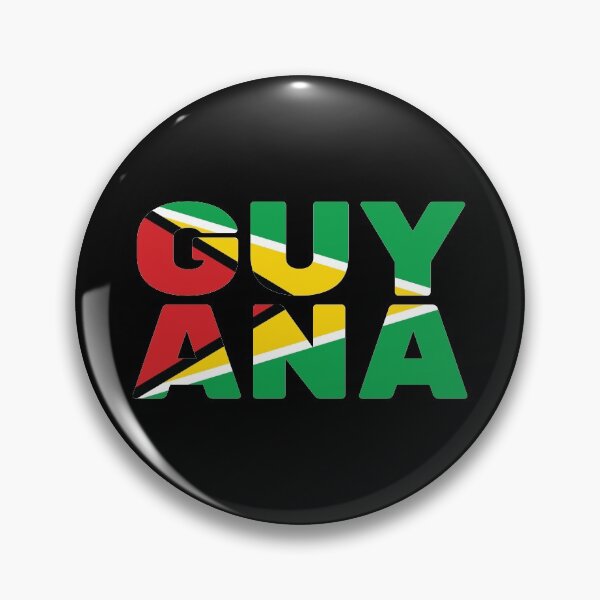 Artikelvorschau, Guyana Flaggentext entworfen und verkauft von OldDannyBrown.