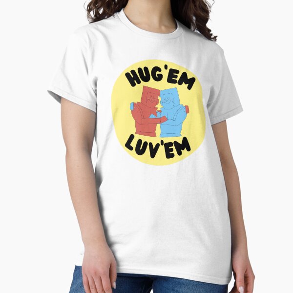 Hug'em Luv'em Robots design (Shirts / Dresses) Classic T-Shirt