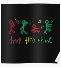 CHECK THE RHiME. Poster
