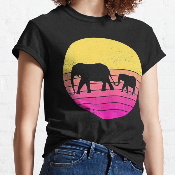 Floral Elephant Shirt Girls Shirt Gift for Elephant Lover Elephant Mom Shirt Cute Animal Shirt Elephant Gifts Zoo Animal Shirt