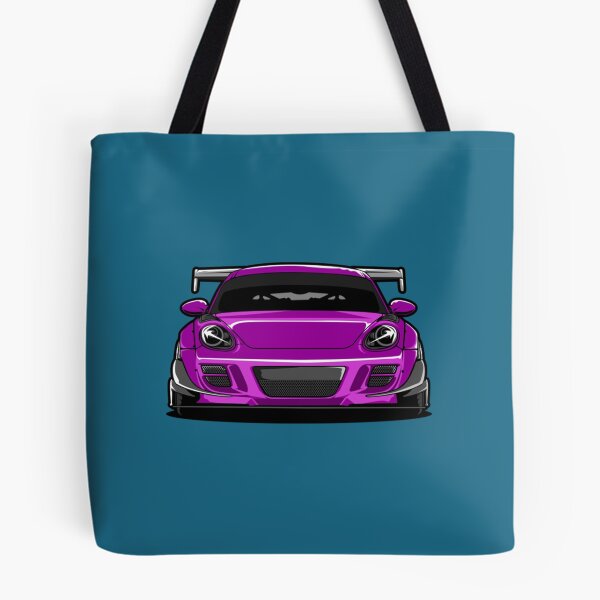 Aperçu de l'œuvre Vue avant de Porsche violet porsche créée et vendue par FunnyGuyStore.