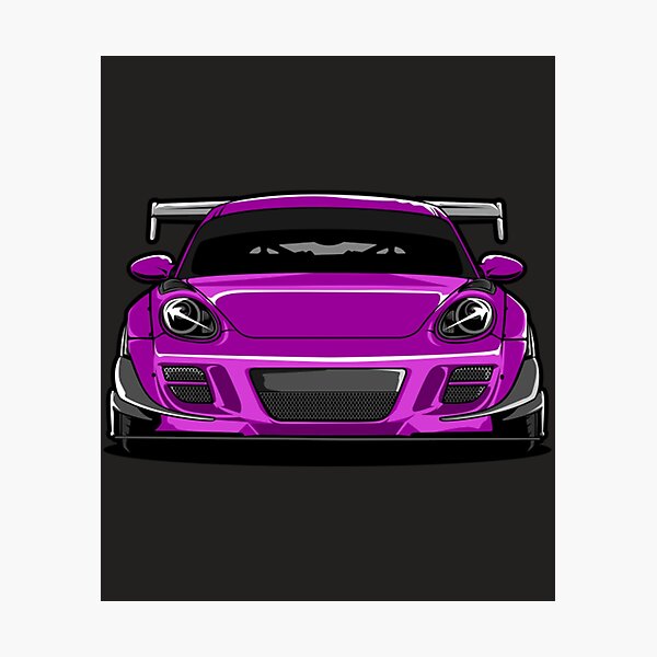 Item preview, Porsche violet porsche front view designed and sold by FunnyGuyStore.