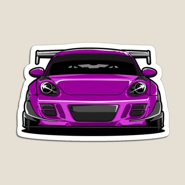 Item preview, Porsche violeta vista frontal de porsche designed and sold by FunnyGuyStore.