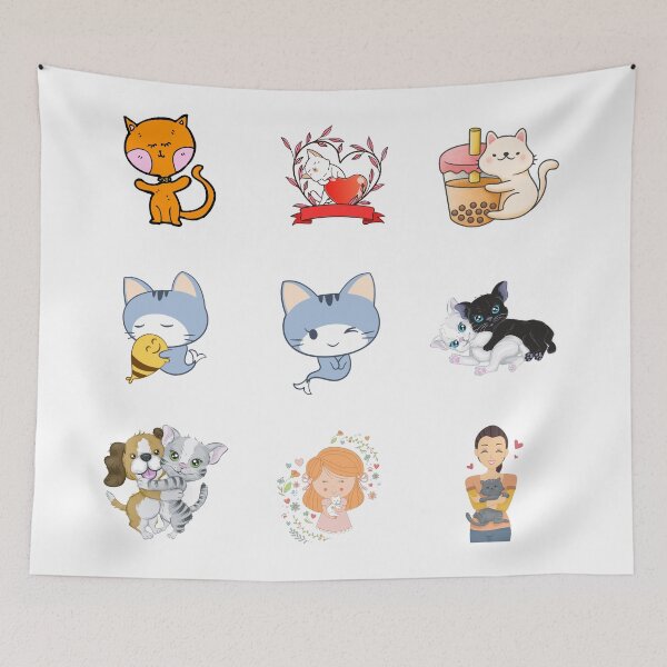 Item preview, Cat Packs Sticker designed and sold by vishal100ni.
