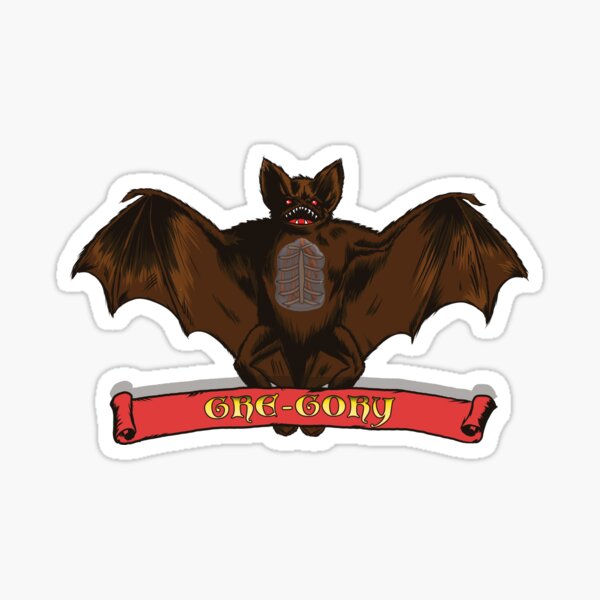 Gre-Gory, the Vampire Bat Sticker