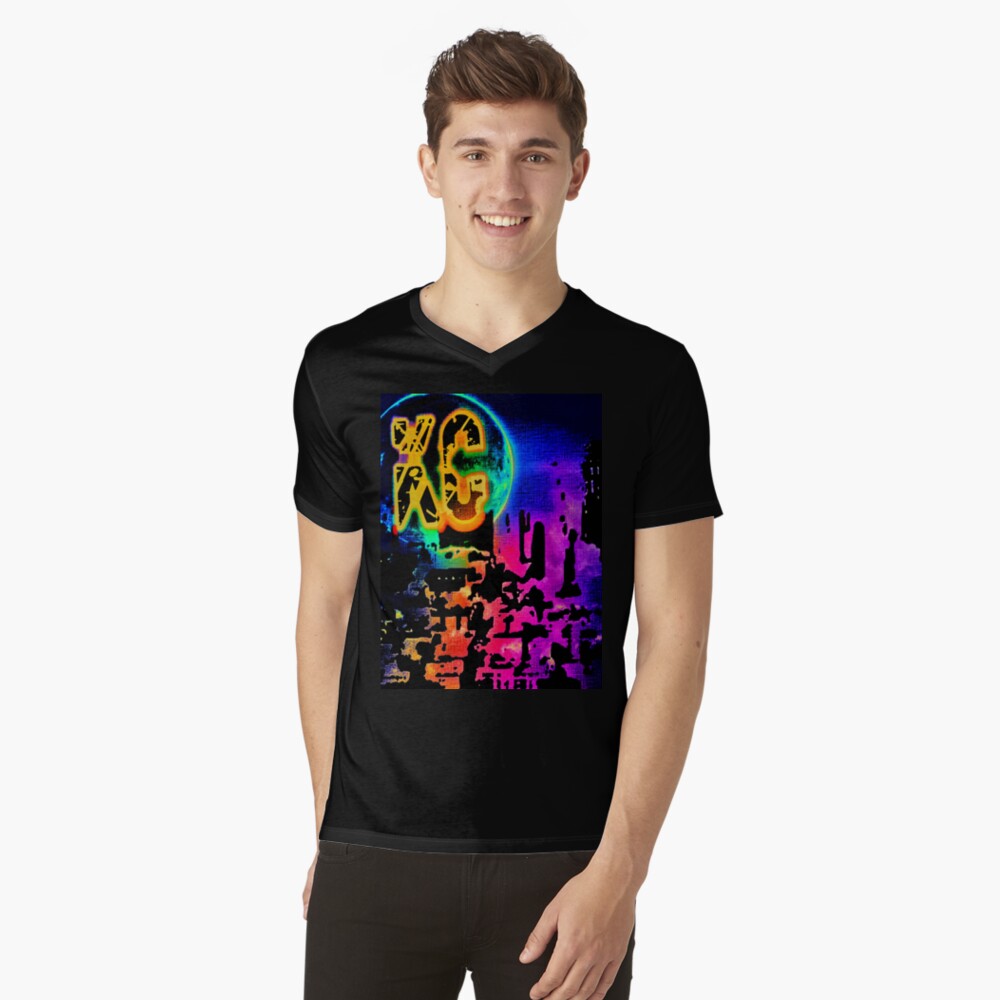 Item preview, V-Neck T-Shirt designed and sold by kinkatstyle.