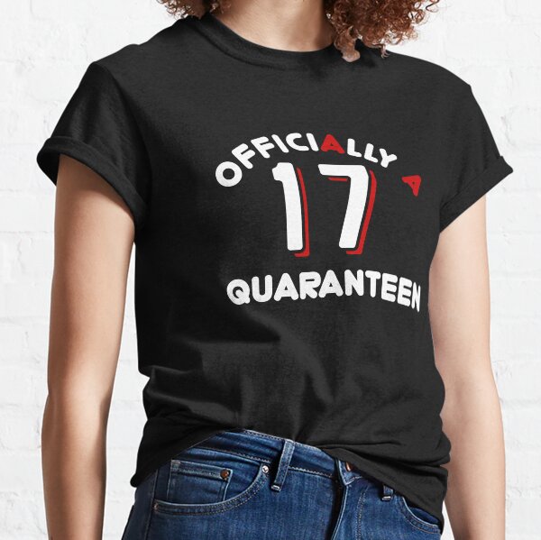 Oficialmente A Quaranteen 17 ° cumpleaños Camiseta clásica