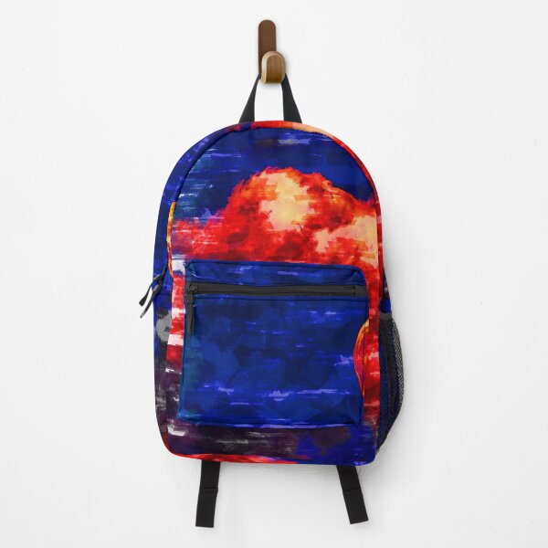 Item preview, Super Bright Red Moon Cloudy Night. For Moon Lovers. designed and sold by ColortrixArt.