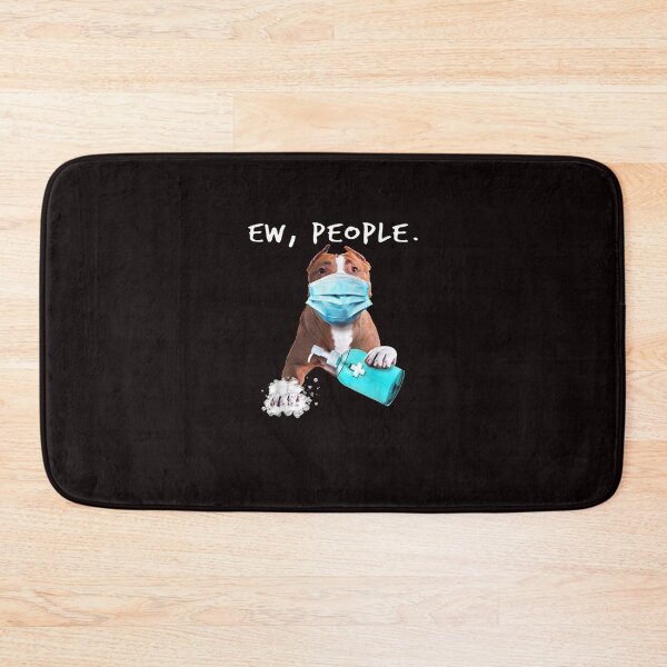 Item preview, Pitbull Ew People Dog Wearing A Face Mask designed and sold by HansShields.