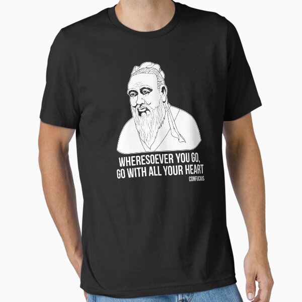 Item preview, All Your Heart Chinese Philosopher Quote Confucius print designed and sold by jakehughes2015.