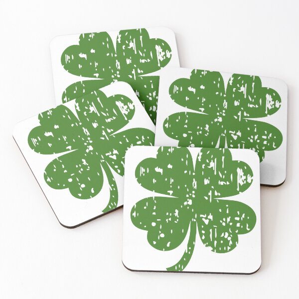 Item preview, Grunge shamrock, four leaf clover designed and sold by flexycreatives.