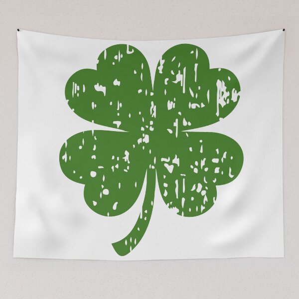 Item preview, Grunge shamrock, four leaf clover designed and sold by flexycreatives.