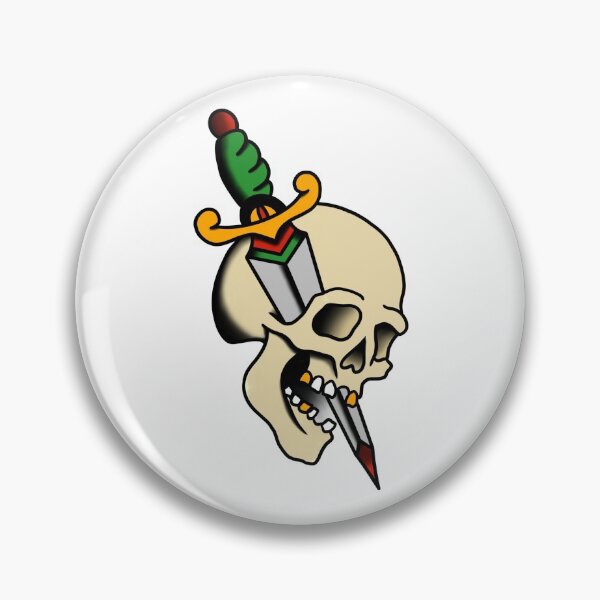 Item preview, American Traditional Skull and Dagger designed and sold by griff1.