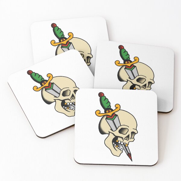 Item preview, American Traditional Skull and Dagger designed and sold by griff1.