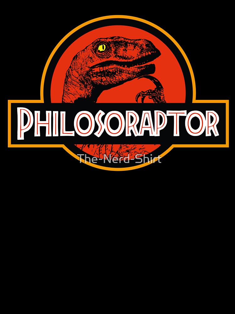 Thumbnail 2 of 2, Kids T-Shirt, Philosoraptor Meme - Movie Parody designed and sold by The-Nerd-Shirt.