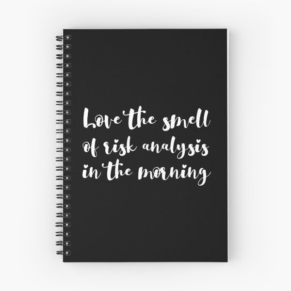 Item preview, Love The Smell Of Risk Analysis In The Morning - Funny Actuary designed and sold by Alaadin Bendali Braham.