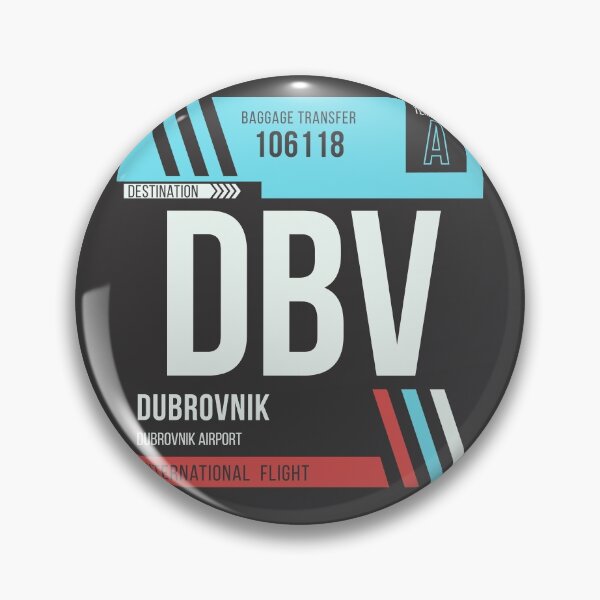 Item preview, Dubrovnik (DBV) Airport Code Baggage Tag designed and sold by SLAG-Creative.