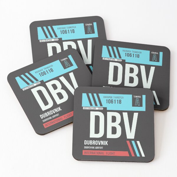 Item preview, Dubrovnik (DBV) Airport Code Baggage Tag designed and sold by SLAG-Creative.