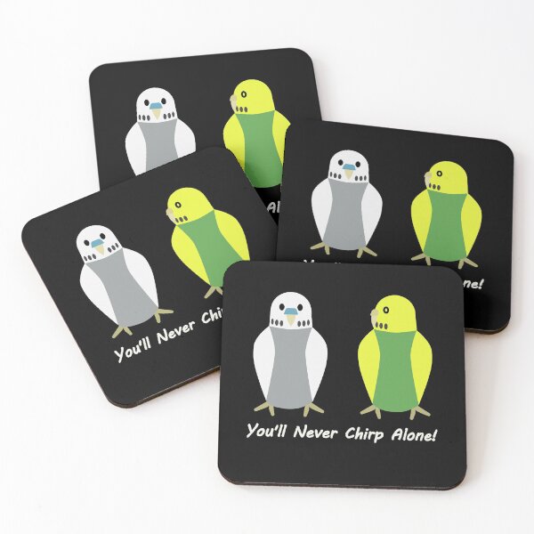 Item preview, Budgies YNCA, gray-green, male-female, front-side designed and sold by Cevetan.