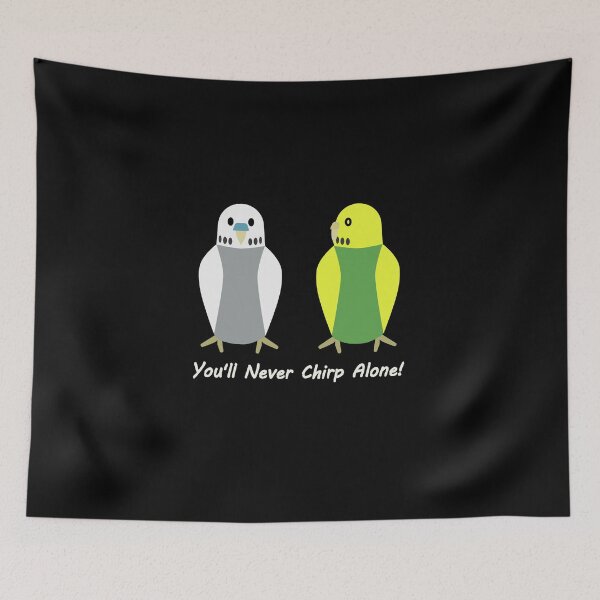 Item preview, Budgies YNCA, gray-green, male-female, front-side designed and sold by Cevetan.