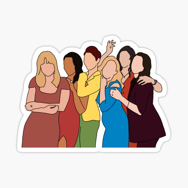 Super nette weibliche Besetzung Sticker