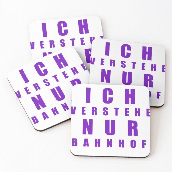 Item preview, I ONLY UNDERSTAND TRAIN STATION, ICH VERSTEHE NUR BAHNHOF designed and sold by LadyKandis.