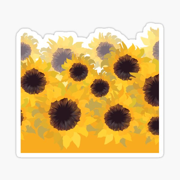 Item preview, Painted sunflower garden designed and sold by windcolors.