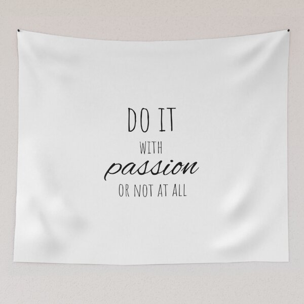 Item preview, Do it with passion or not at all, sport quote designed and sold by Minimalist Quotes and Sayings.