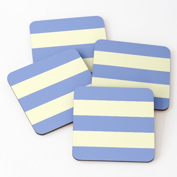 Item preview, Large DANUBE BLUE and CREAM Horizontal STRIPES designed and sold by RachelMacht.
