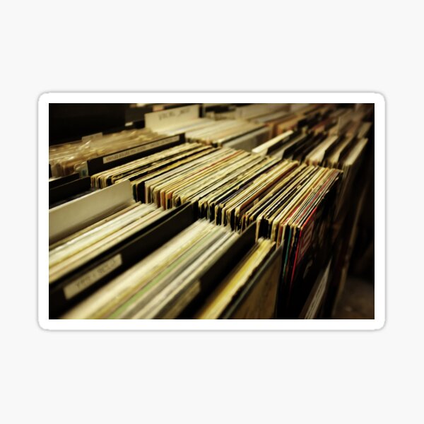 Vinyl Music Sound Old Technology Record Sticker