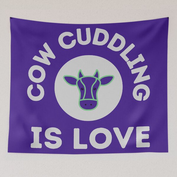 Item preview,    Cow Cuddling Is Love designed and sold by CaptainPiku.