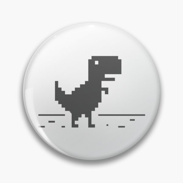 Chrome Dinosaur Pins And Buttons Redbubble