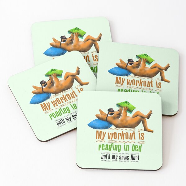 Item preview, My workout is reading in bed until my arms hurt! designed and sold by Chitrogiri.