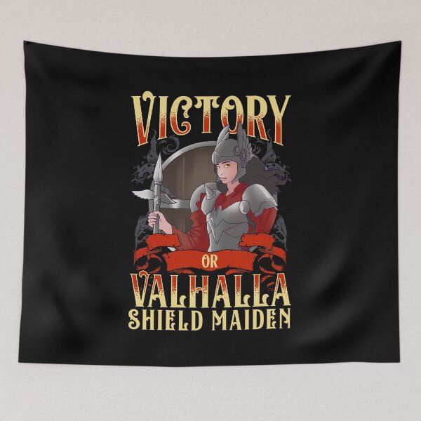 Item preview, Cute Victory Or Valhalla Shield Maiden Norse Viking Warrior designed and sold by perfectpresents.