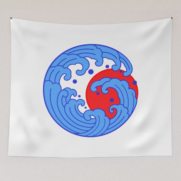 Item preview, SUNSET IN THE WAVE OCEAN designed and sold by NamSai.